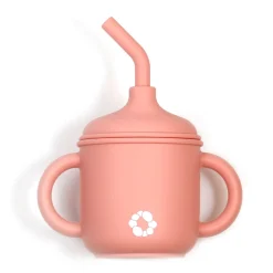 Silicone Straw Sippy Cup - Blush
