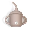 Silicone Straw Sippy Cup - Taupe