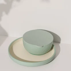 Silicone Suction Plate - Sage