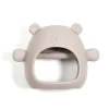 Silicone Teething Mitt - Taupe Bear