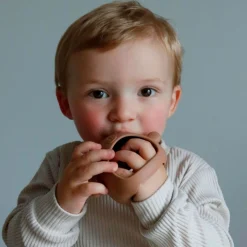 Silicone Teething Mitt - Taupe Bear