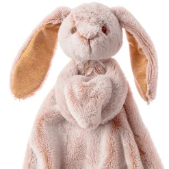 Silky Bunny Lovey Blanket - Tan