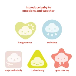 Silver Lining Cloud Feelings Shape Sorter Baby Toy