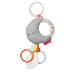 Silver Lining Cloud Rattle Moon Stroller Baby Toy