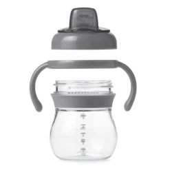 Sippy Cup With Handle 6oz Grey