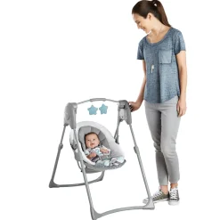 Slim Spaces™ Compact Baby Swing - Humphry
