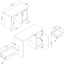 Small Desk - Axess Pure Black