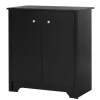 Small 2-Door Storage Cabinet - Vito Pure Black