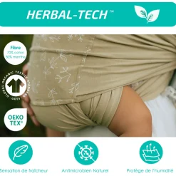 Snug Baby Wrap In Mint Fiber - Sand