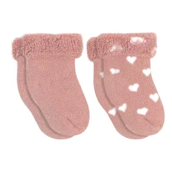 Socks (2) Newborn - Terry Rose Hearts