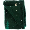 Soft Flannel Blankets- Green Tree