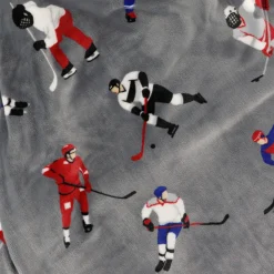 Soft Plush Throw - Hockey