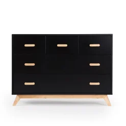 Soho 5-Drawer Dresser - Black / Natural