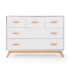 Soho 5-Drawer Dresser - White / Natural