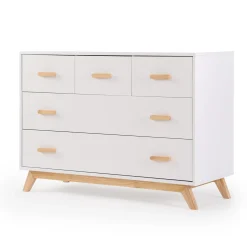 Soho 5-Drawer Dresser - White / Natural