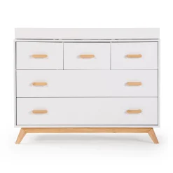 Soho 5-Drawer Dresser - White / Natural