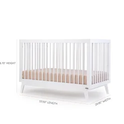 Soho 3-In-1 Convertible Crib - White