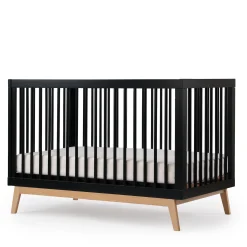 Soho 3-in-1 Convertible Crib - Black / Natural