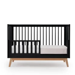 Soho 3-in-1 Convertible Crib - Black / Natural