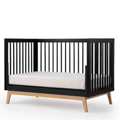 Soho 3-in-1 Convertible Crib - Black / Natural