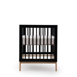 Soho 3-in-1 Convertible Crib - Black / Natural