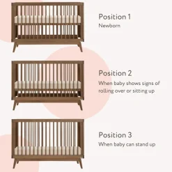 Soho 3-In-1 Convertible Crib - Walnut