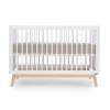 Soho 3-in-1 Convertible Crib - White / Natural