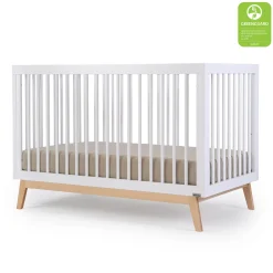 Soho 3-in-1 Convertible Crib - White / Natural