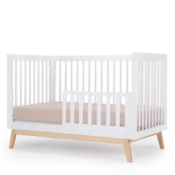 Soho 3-in-1 Convertible Crib - White / Natural