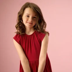 Solid Rib Dress 2-14