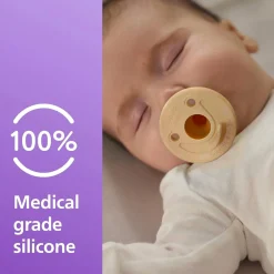 Soothie Pacifier Yellow Cyan (2)