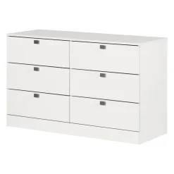 Spark 6 Drawer Chest - White