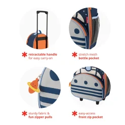 Spark Style Kids Carry On Rolling Luggage - Rocket