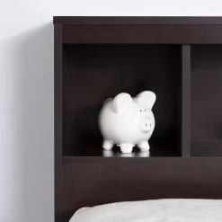 Spark Twin Bookcase Headboard - Chocolate