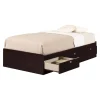 Spark Twin Mates Bed with Drawers - Chocolate
