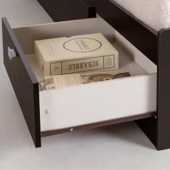Spark Twin Mates Bed with Drawers - Chocolate