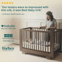 Spirit 8-in-1 Convertible Crib- Walnut