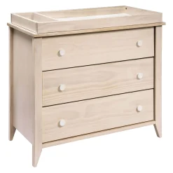 Sprout 3-Drawer Changer Dresser - Washed Natural / White