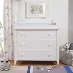 Sprout 3-Drawer Changer Dresser - White