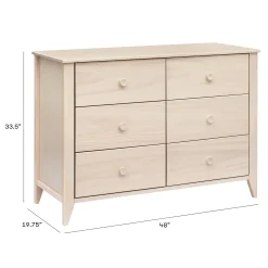Sprout 6-Drawer Double Dresser - Washed Natural