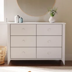 Sprout 6-Drawer Double Dresser - White