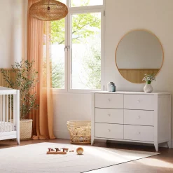 Sprout 6-Drawer Double Dresser - White