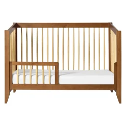 Sprout 4-in-1 Convertible Crib withToddler Bed Conversion Kit - Chestnut / Natural