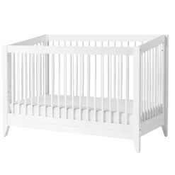 Sprout 4-in-1 Convertible Crib withToddler Bed Conversion Kit - White