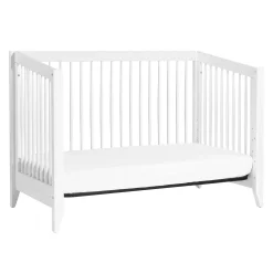 Sprout 4-in-1 Convertible Crib withToddler Bed Conversion Kit - White