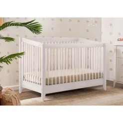 Sprout 4-in-1 Convertible Crib withToddler Bed Conversion Kit - White