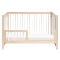 Sprout 4-in-1 Convertible Crib withToddler Bed Conversion Kit - White / Natural