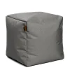 Square Ottoman and Footrest - Charcoal Grey