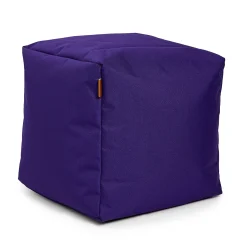 Square Ottoman and Footrest - Purple Violette