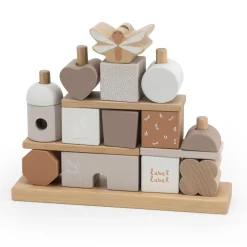 Stacking Blocks House - Nougat